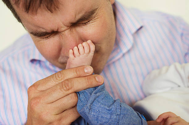 istock Newborn baby with father 508469449