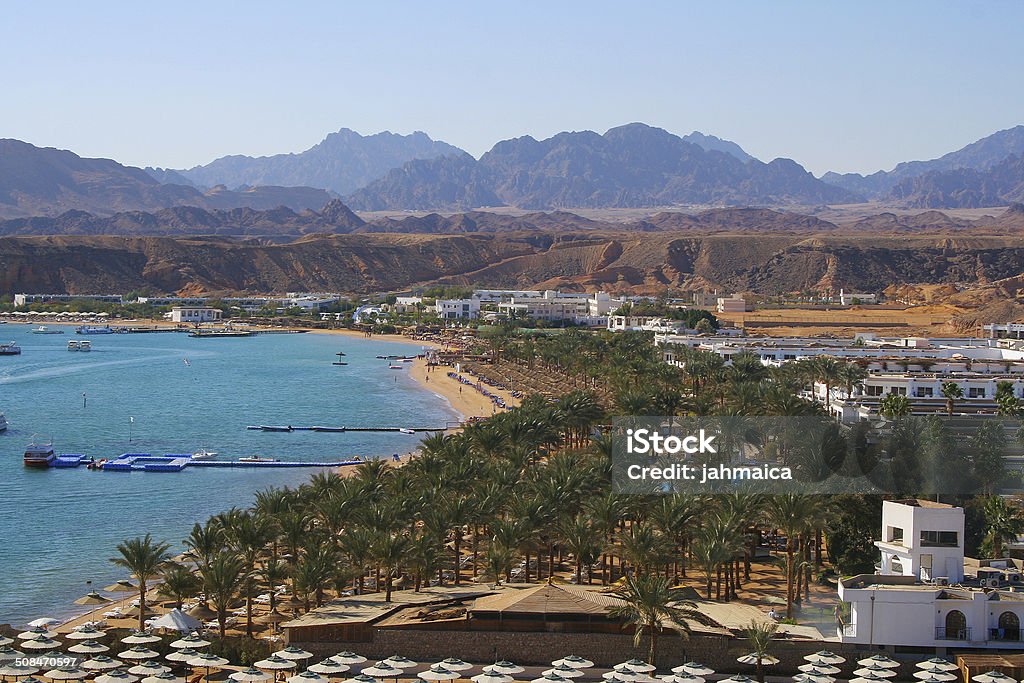Sharm el Sheikh Beautiful view of resorts in Sharm el Sheikh, Egypt Bay of Water Stock Photo
