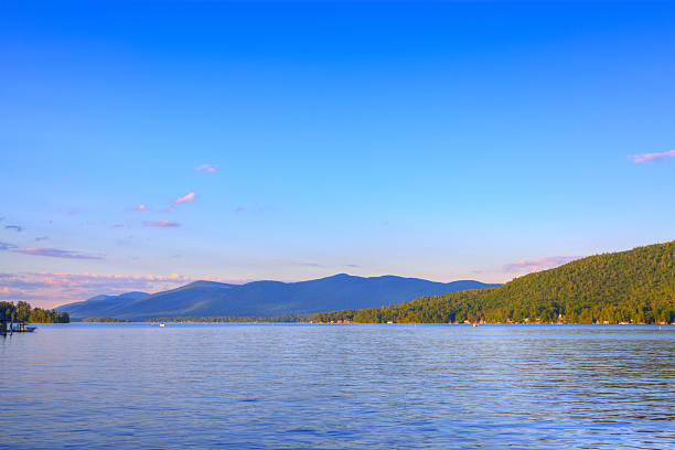 istock Lake George lit by evening sun, NY. 508473509