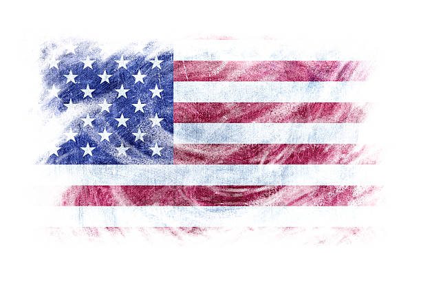 istock USA flag blackboard chalk erased isolated 508482018
