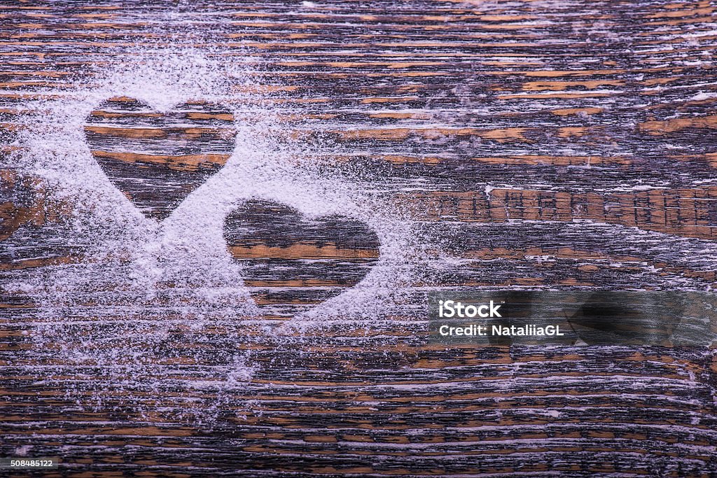 Biscuits and cookies in shape of heart, wooden board Biscuits and cookies in the shape of heart on wooden board Country and Western Music Stock Photo