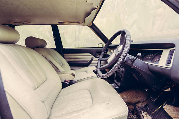 istock Inside of abandoned car 508490240