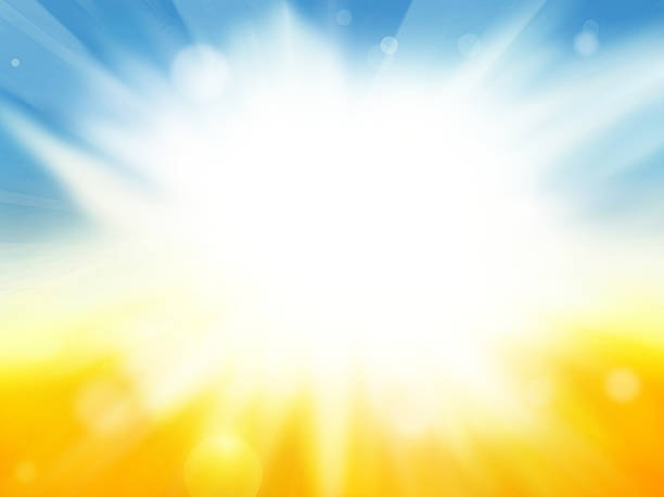 czas letni letnich kolorów tła - fantasy sunbeam backgrounds summer stock illustrations