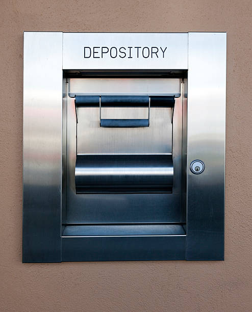 istock Steel Bank Night Depository Drawer 508493328