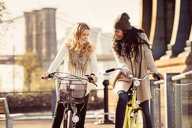 istock Sharing a Bicycle ride my friend in NYC 508494842