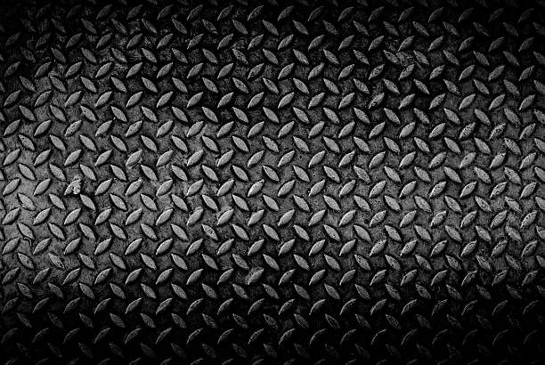 grungry metal diamond plate texture background of grungry old weathered  metal diamond plate with scratch and dirty in dark tone steel iron rusty abstract stock pictures, royalty-free photos & images