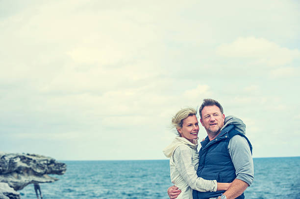 istock Happy mature couple at the beach. 508497672