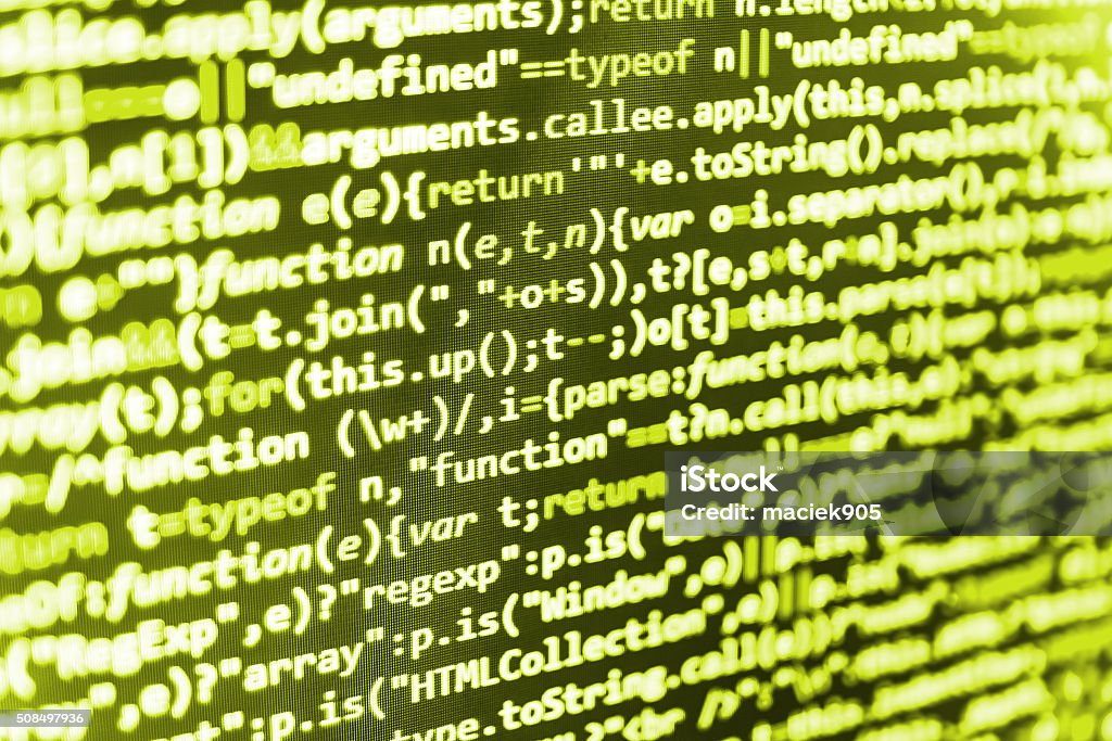 Computer Source Code Programmer Script Developer Stock Photo - Download ...