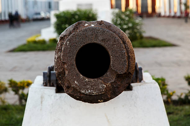 istock old cannon sculpture from Granada, Nicaragua 508499146