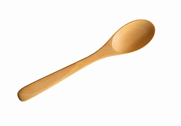 istock Used wooden spoon isolated. Clipping path 508510368