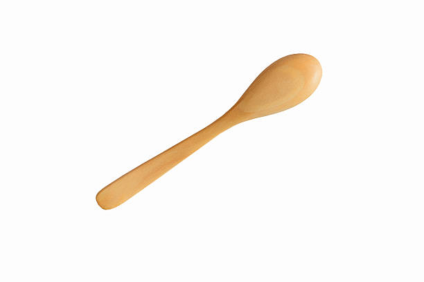 istock Used wooden spoon isolated. Clipping path 508510394
