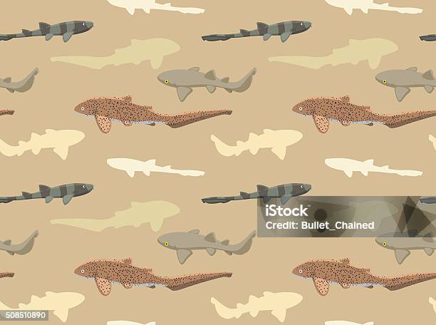 Sharks Wallpaper 9 Stock Illustration - Download Image Now - Animal, Animal Fin, Animal Markings