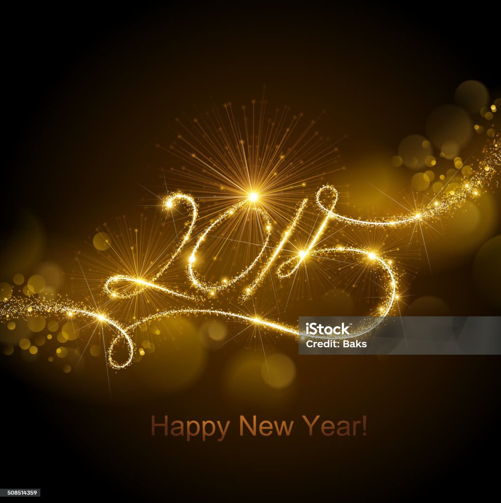 New Year 2015 fireworks New Year's fireworks and confetti 2015. Vector illustration EPS10 2015 stock vector