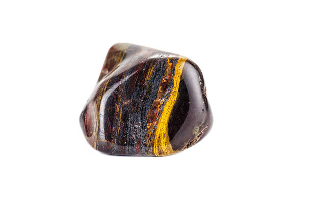 istock Tiger iron eye tumbled stone 508515435