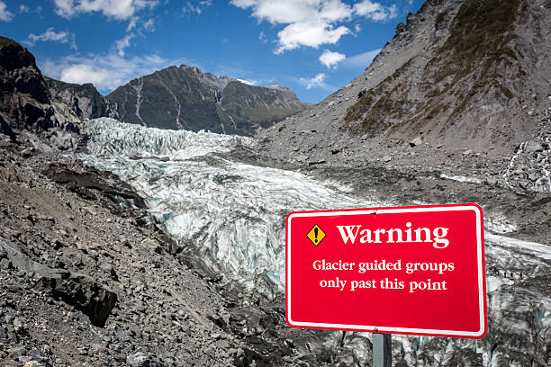 istock Warning sign at Fox Glacier, New Zealand 508517233