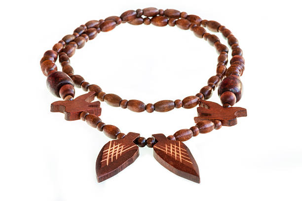 istock Necklace wood 508517522