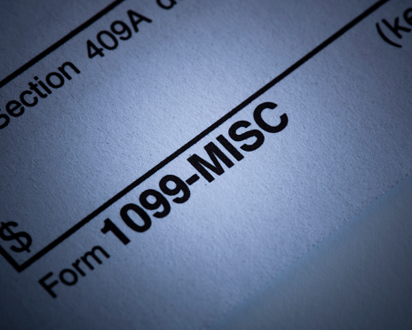 A stock photograph of a 1099 Misc tax form. Photographed with the Canon EOS 5DSR at 50mp and the 100mm 2.8 L (IS) lens.