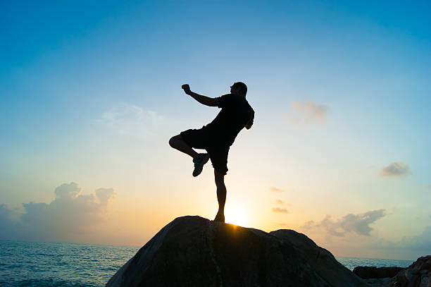istock the man is engaged in muay thai at dawn 508518162