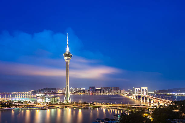 macau tower - macao bildbanksfoton och bilder