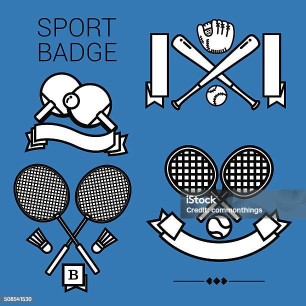 Sport Badge Stock Illustration - Download Image Now - Baseball - Ball, Baseball - Sport, Insignia