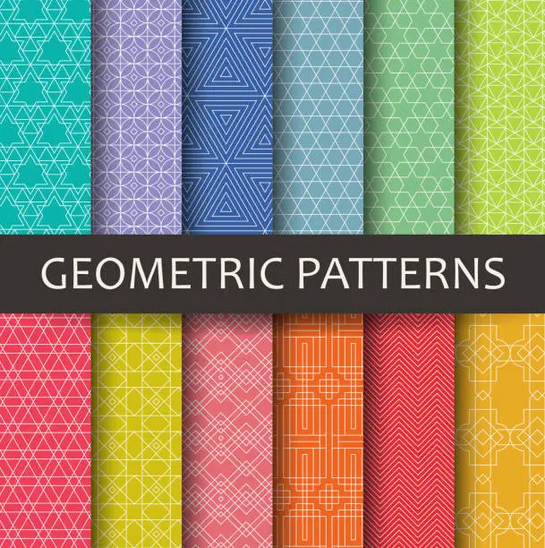 Vector illustration of Geometric patterns