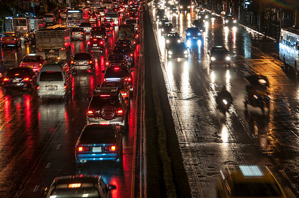 istock Night Traffic In Bangkok, Thailand 508545102