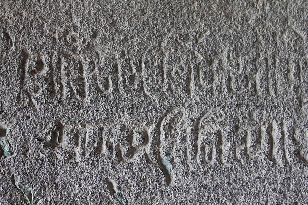 istock Remains Inscription on walls, second floor, Cave number 16, Ello 508545212