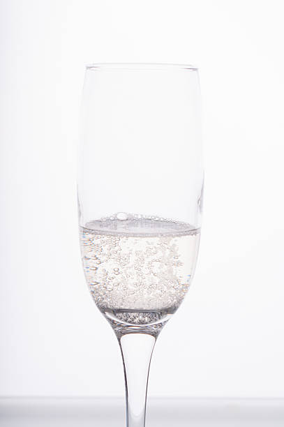 istock Glass of champagne on white background 508545438