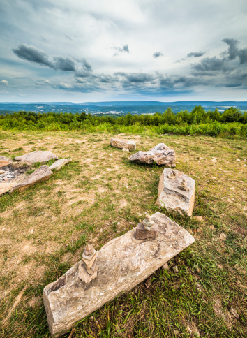 Scenic view from Flagstaff Mountain Park. Jim Thorp (Mouth Chunk), Carbon County, Pennsylvania.