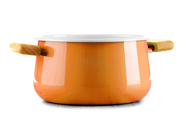 istock Steel pot isolated on white background 508546890