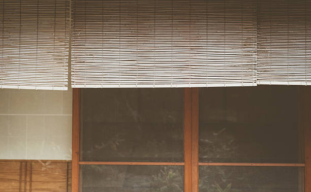 istock Wood bamboo blind and traditional old house 508548270