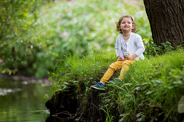 istock Cute girl in park 508548802