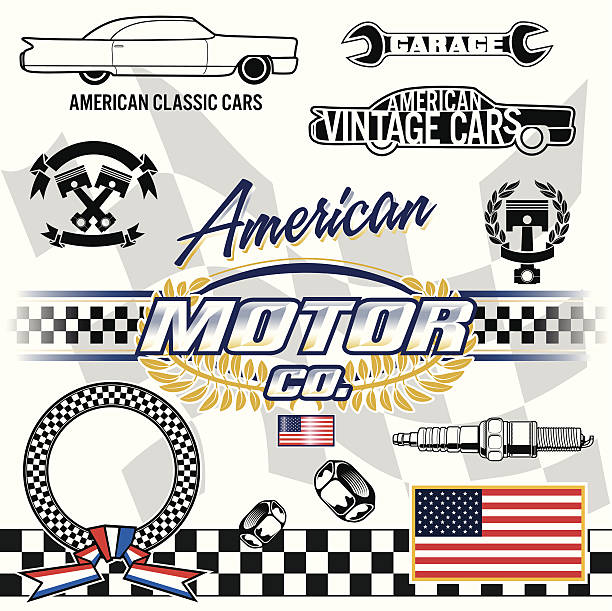 american-motor – Vektorgrafik