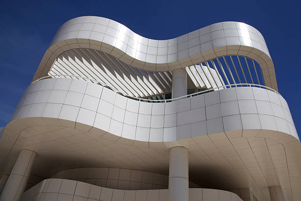 архитектура центр гетти в лос-анджелесе - getty стоковые фото и изображения
