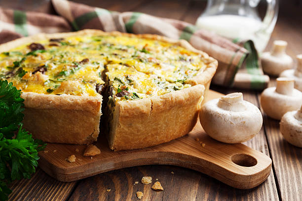 istock Pie with mushrooms, chicken and herbs 508551507