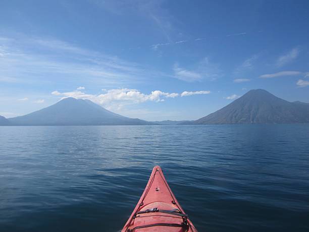 Canoe on Lake Atitlan, Guatemala