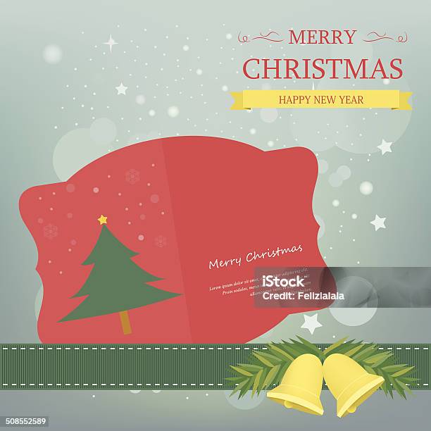 Christmas Label Red Stock Illustration - Download Image Now - Badge, Christmas, Christmas Decoration