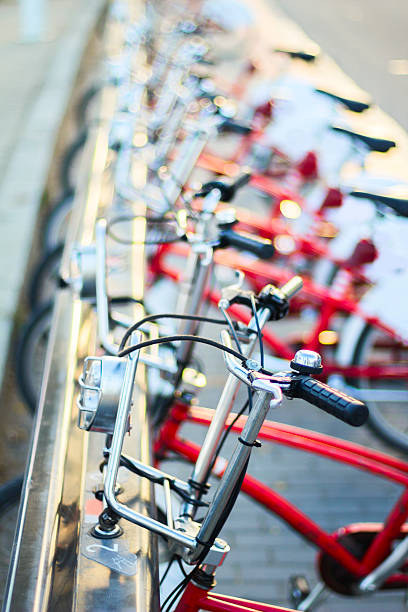istock Bicycle parking in Barcelona, Spain 508554492