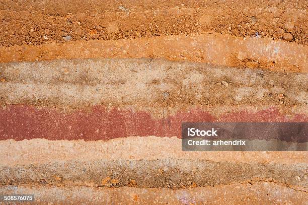 Layer Of Soil Stock Photo - Download Image Now - Dirt, Layered, Land