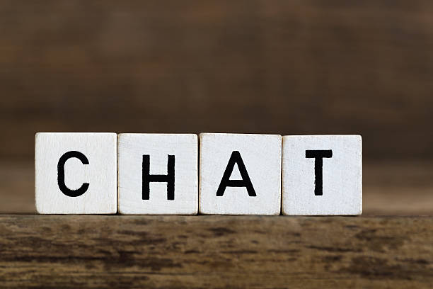istock The word chat written in cubes 508577698