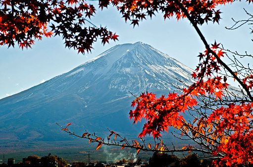 Fuji Mountain in Autumn Season.