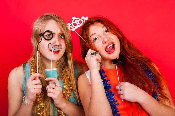 istock Young nice girls have fun 508578484