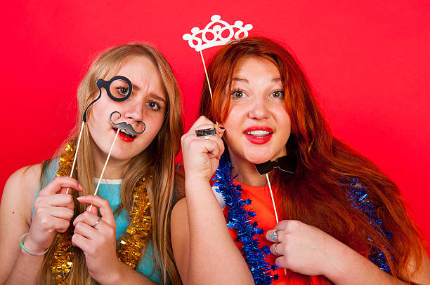 istock Young nice girls have fun 508578910