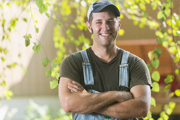 istock Portrait of farmer with arms folded, smiling 508579106