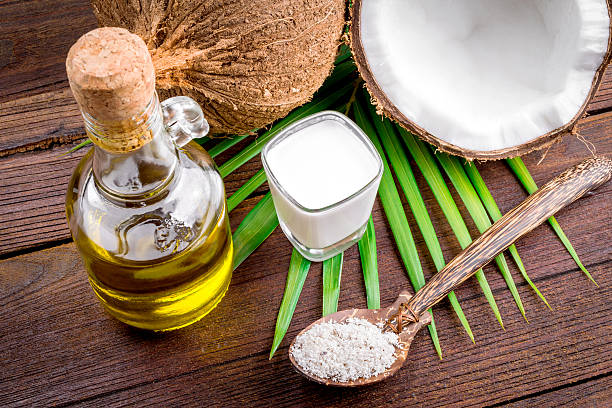 istock Coconut milk and coconut oil 508580268