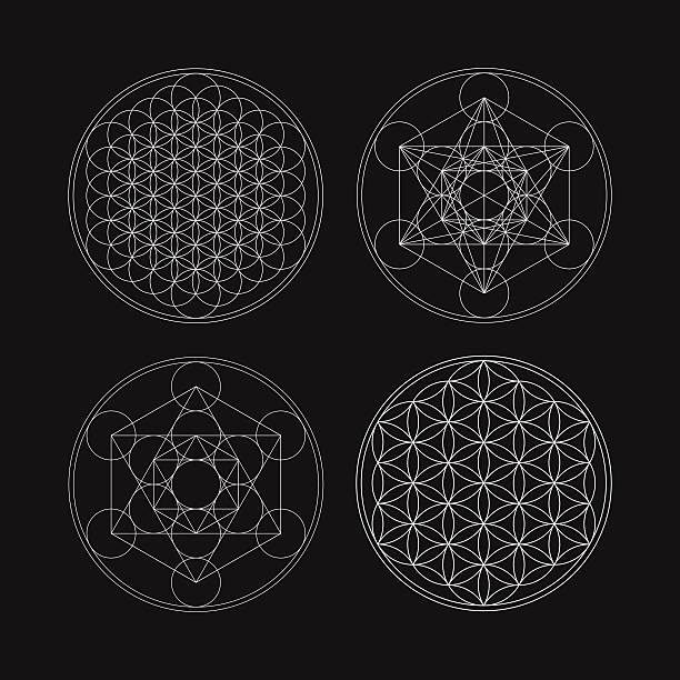 istock Metatrons Cube and Flower of life. 508580640