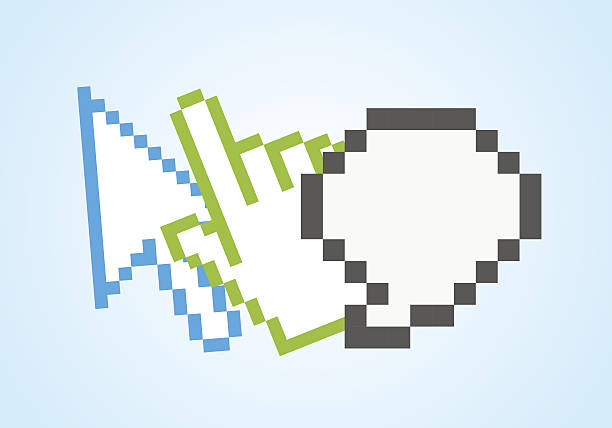 pixel-ikonen - pixel art grafiken stock-grafiken, -clipart, -cartoons und -symbole