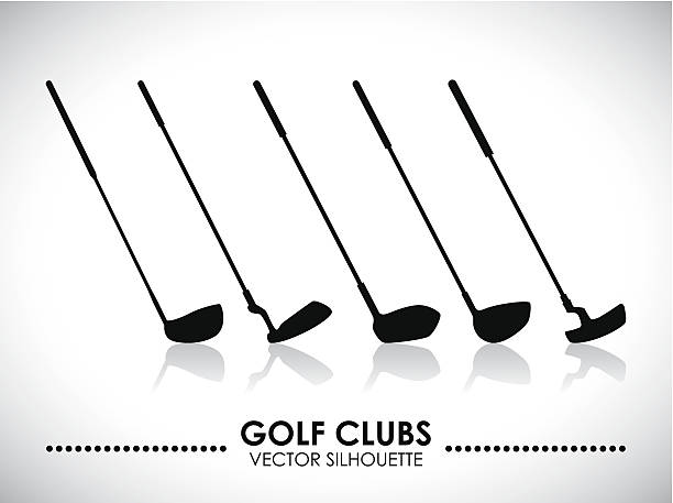 для гольфа design - iron stock illustrations