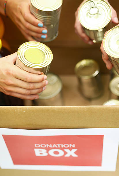 istock Donation box and Canned Food 508583407