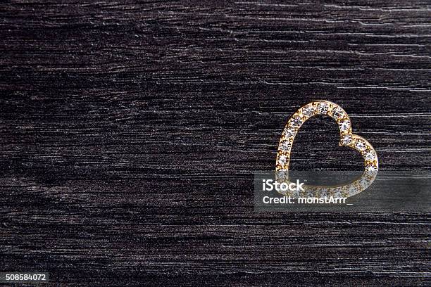 Jewelry Brooch In Shape Of Heart For Valentines Day Stock Photo - Download Image Now
